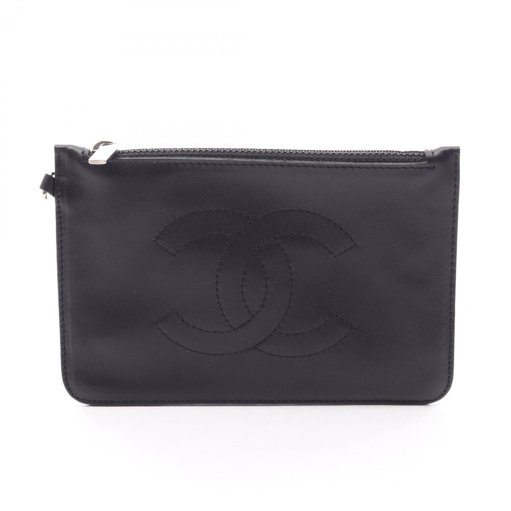 Chanel Coco Mark Pouch Case Lambskin #280350C76B
